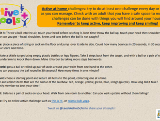 Be active challenge cards